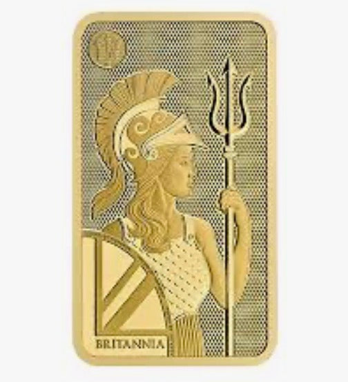 Britannia Royal mint 1 Gram Gold Bar